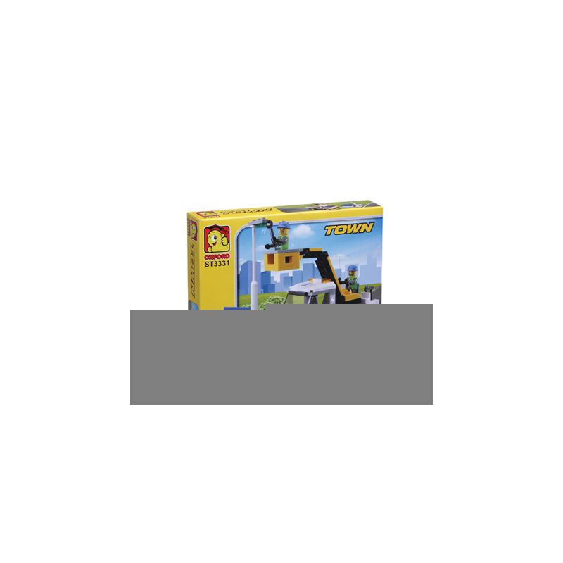 OXFORD ST3331 3331 non Lego BẢO DƯỠNG ĐƯỜNG BỘ bộ đồ chơi xếp lắp ráp ghép mô hình City 도로정비 Thành Phố
