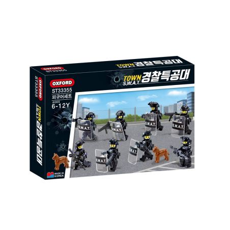 OXFORD ST33355 33355 non  ĐỘI SWAT CHỐNG KHỦNG BỐ bộ đồ chơi xếp lắp ráp ghép mô hình City TOWN S.W.A.T 경찰특공대 Thành Phố
