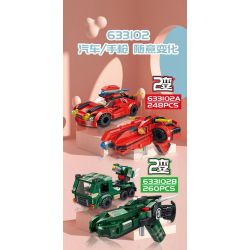 PanlosBrick 633101 Panlos Brick 633101 non  SÚNG BIẾN HÌNH bộ đồ chơi xếp lắp ráp ghép mô hình Transformers Robot Đại Chiến Người Máy Biến Hình 976 khối