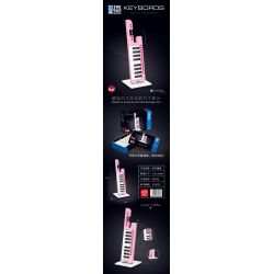 LIN07 00945 non  BÀN PHÍM bộ đồ chơi xếp lắp ráp ghép mô hình MUSICAL INSTRUMENT KEYBORDS 276 khối