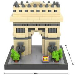 LOZ 9377 Xếp hình kiểu Nanoblock ARCHITECTURE Triumphal Arch Khải Hoàn Môn 640 khối LOZ 9377 Xếp hình kiểu Nanoblock ARCHITECTURE Triumphal Arch Khải Hoàn Môn 640 khối
