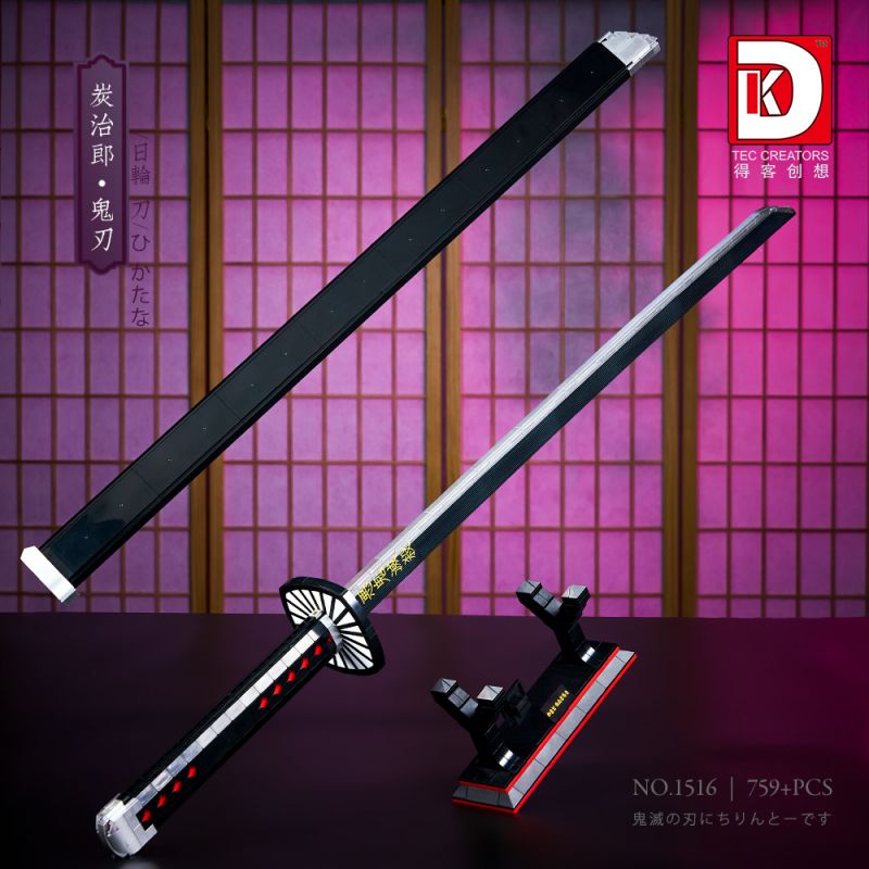 DK 1516 WE GAME COMING 66019 non  TANJIROU bộ đồ chơi xếp lắp ráp ghép mô hình Kimetsu No Yaiba Thanh Gươm Diệt Quỷ 759 khối