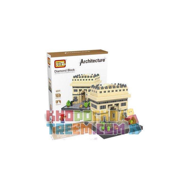 LOZ 9377 Xếp hình kiểu Nanoblock ARCHITECTURE Triumphal Arch Khải Hoàn Môn 640 khối LOZ 9377 Xếp hình kiểu Nanoblock ARCHITECTURE Triumphal Arch Khải Hoàn Môn 640 khối