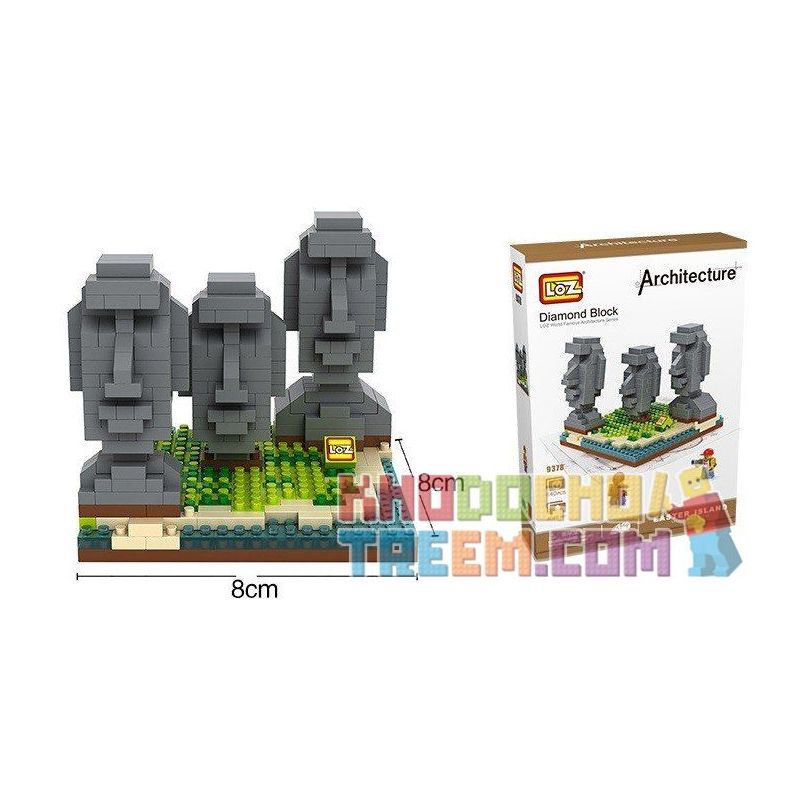 LOZ 9378 Xếp hình kiểu Nanoblock ARCHITECTURE Easter Island Statue Tượng Đảo Phục Sinh 440 khối LOZ 9378 Xếp hình kiểu Nanoblock ARCHITECTURE Easter Island Statue Tượng Đảo Phục Sinh 440 khối
