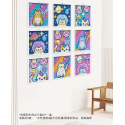 JAKI JK8261 8261 non  NGHỆ THUẬT PIXEL MÈO ĐA DẠNG bộ đồ chơi xếp lắp ráp ghép mô hình Art PIXEL ART MEOWGICAL KITTLES