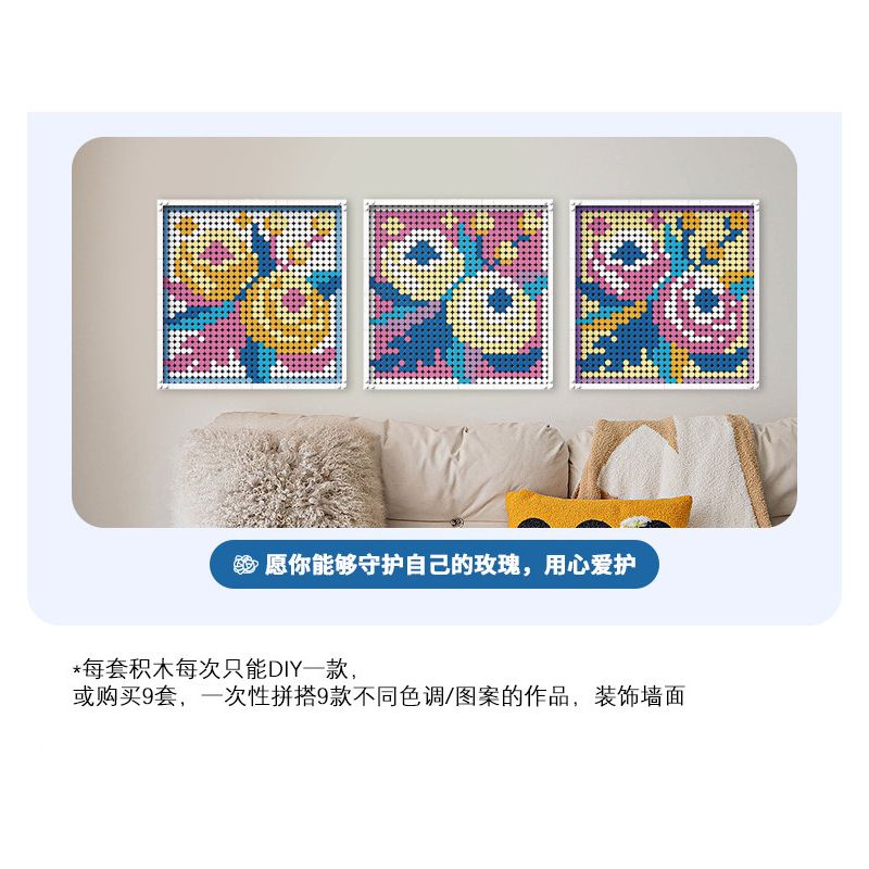 JAKI JK8261 8261 non  NGHỆ THUẬT PIXEL MÈO ĐA DẠNG bộ đồ chơi xếp lắp ráp ghép mô hình Art PIXEL ART MEOWGICAL KITTLES