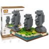 LOZ 9378 Xếp hình kiểu Nanoblock ARCHITECTURE Easter Island Statue Tượng Đảo Phục Sinh 440 khối