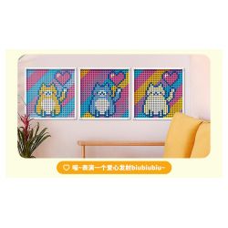 JAKI JK8261 8261 non  NGHỆ THUẬT PIXEL MÈO ĐA DẠNG bộ đồ chơi xếp lắp ráp ghép mô hình Art PIXEL ART MEOWGICAL KITTLES