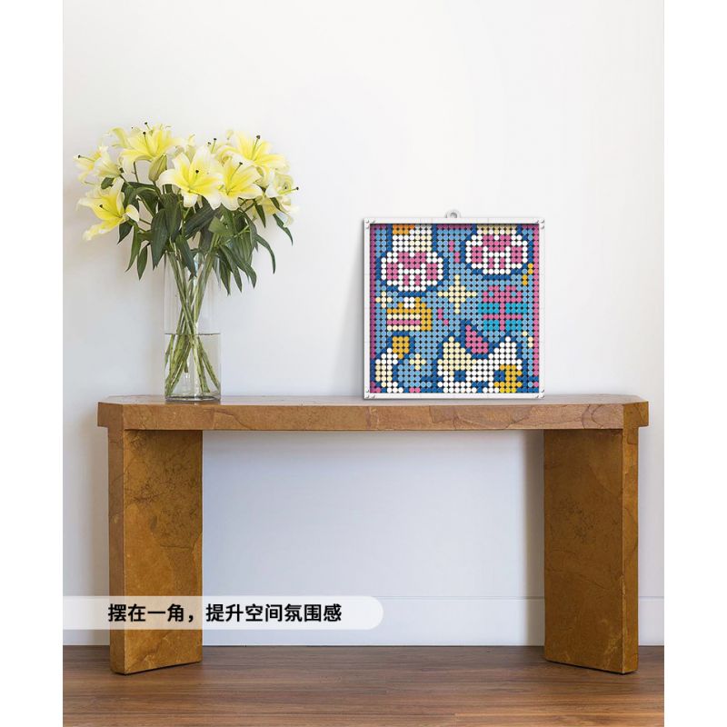 JAKI JK8261 8261 non  NGHỆ THUẬT PIXEL MÈO ĐA DẠNG bộ đồ chơi xếp lắp ráp ghép mô hình Art PIXEL ART MEOWGICAL KITTLES