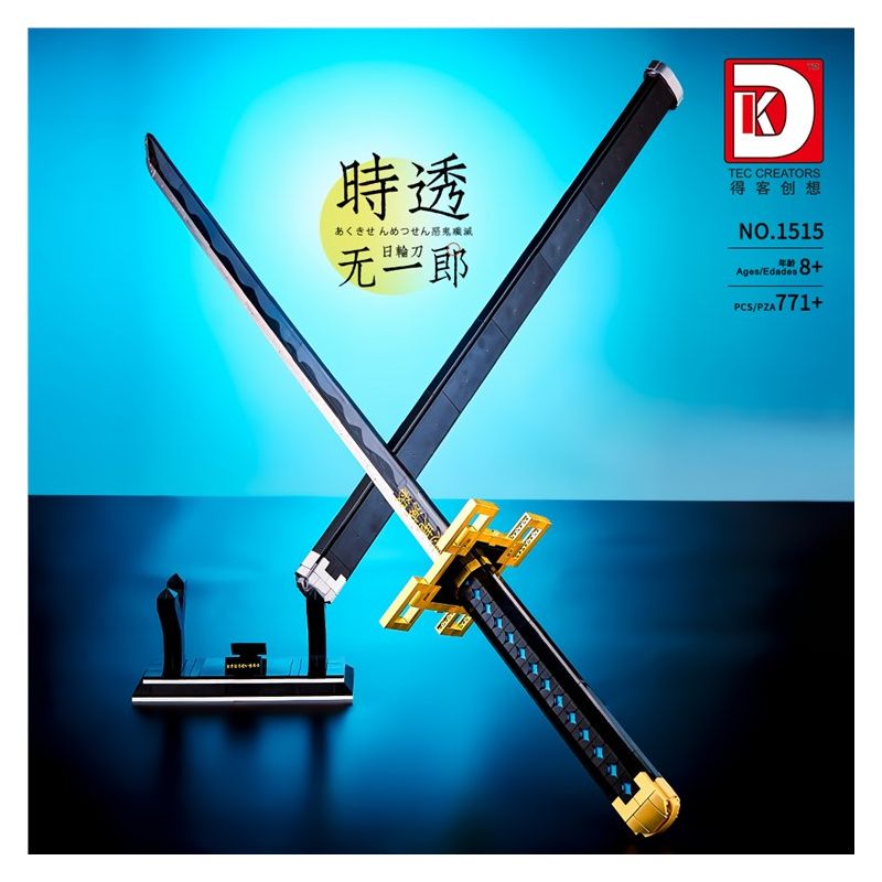 DK 1515 WE GAME COMING 66018 non  SÁT QUỶ KIMETSU NO YAIBA TOKITORU MUICHIRO bộ đồ chơi xếp lắp ráp ghép mô hình Thanh Gươm Diệt Quỷ 771 khối