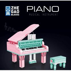 LIN07 00943 non  ĐÀN PIANO bộ đồ chơi xếp lắp ráp ghép mô hình MUSICAL INSTRUMENT PIANO 296 khối