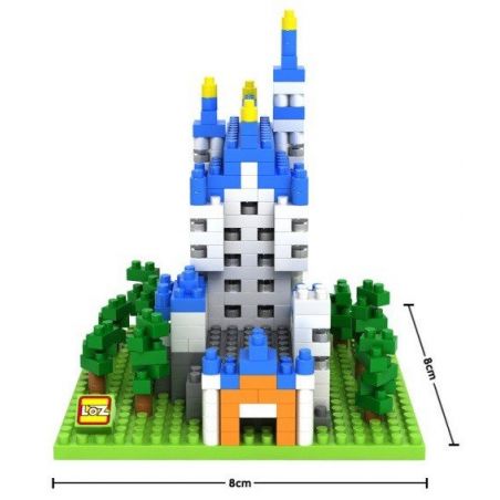 LOZ 9380 Xếp hình kiểu Nanoblock ARCHITECTURE Neuschwanstein Castle Lâu đài Neuschwanstein 550 khối