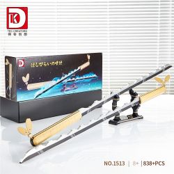 DK 1513 non  QUỶ KIẾM INOSUKE SUKIHIRA bộ đồ chơi xếp lắp ráp ghép mô hình Kimetsu No Yaiba Thanh Gươm Diệt Quỷ 838 khối