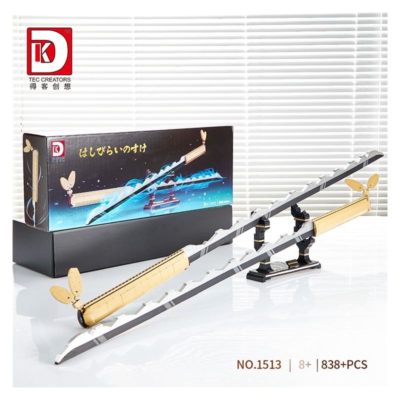 DK 1513 non  QUỶ KIẾM INOSUKE SUKIHIRA bộ đồ chơi xếp lắp ráp ghép mô hình Kimetsu No Yaiba Thanh Gươm Diệt Quỷ 838 khối