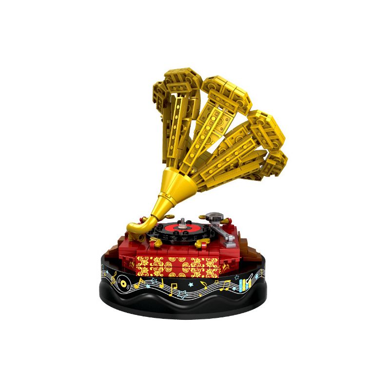 WOMA C0364 0364 non Lego HỘP NHẠC MÁY QUAY ĐĨA bộ đồ chơi xếp lắp ráp ghép mô hình Creator MUSIC BOX Sáng Tạo 301 khối