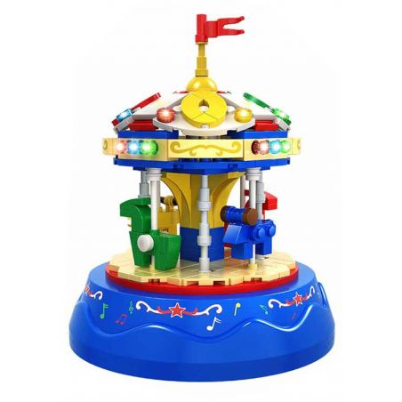 WOMA C0363 0363 non  HỘP NHẠC BĂNG CHUYỀN SPIRITED AWAY bộ đồ chơi xếp lắp ráp ghép mô hình Creator MUSIC BOX Sáng Tạo 222 khối