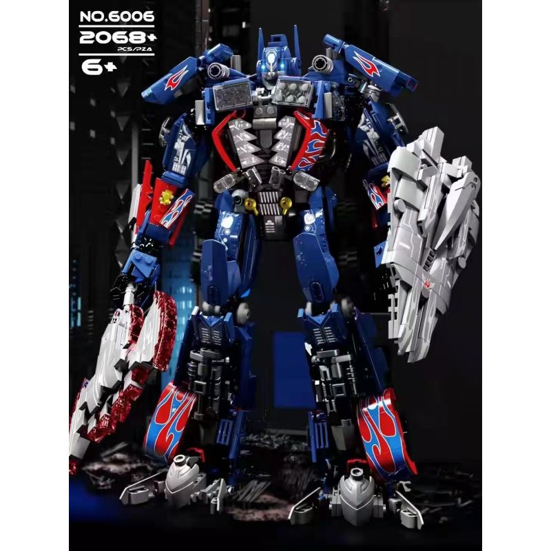 拓乐 6006 non  TỐI ƯU THỦ bộ đồ chơi xếp lắp ráp ghép mô hình Transformers Robot Đại Chiến Người Máy Biến Hình 2068 khối