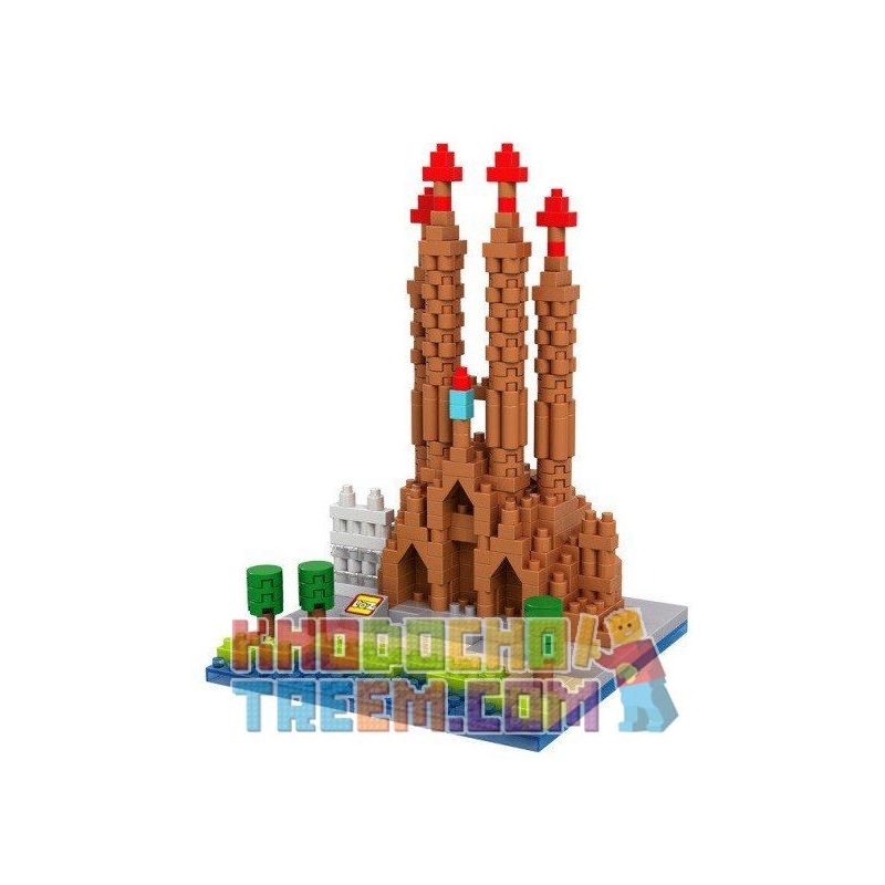LOZ 9382 Xếp hình kiểu Nanoblock ARCHITECTURE Sagrada Familia Gia đình Thiêng Liêng 470 khối