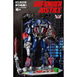 拓乐 6006 non  TỐI ƯU THỦ bộ đồ chơi xếp lắp ráp ghép mô hình Transformers Robot Đại Chiến Người Máy Biến Hình 2068 khối