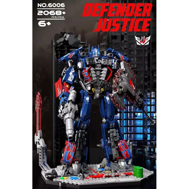 拓乐 6006 non  TỐI ƯU THỦ bộ đồ chơi xếp lắp ráp ghép mô hình Transformers Robot Đại Chiến Người Máy Biến Hình 2068 khối