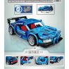 ZHEGAO QL1264 1264 non  XE PULLBACK MÀU XANH BRADY bộ đồ chơi xếp lắp ráp ghép mô hình  BUGATTI GT Kỹ Thuật Công Nghệ Cao Mô Hình Phương Tiện 503 khối