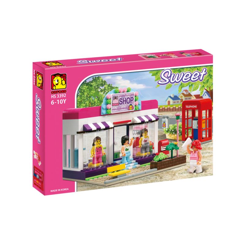 OXFORD HS3392 3392 non CỬA HÀNG THỜI TRANG bộ đồ chơi xếp lắp ráp ghép mô hình City 패션샵 Thành Phố OXFORD HS3392 3392 non CỬA HÀNG THỜI TRANG bộ đồ chơi xếp lắp ráp ghép mô hình City 패션샵 Thành Phố