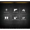 REOBRIX 77001 non  SA MẠC ĐẠI BÀNG. bộ đồ chơi xếp lắp ráp ghép mô hình Gun DESERT EAGLE Súng 408 khối