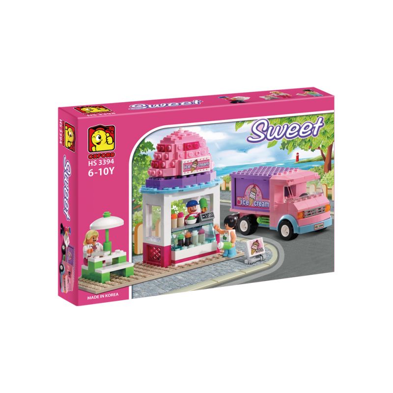 OXFORD HS3394 3394 non CỬA HÀNG KEM bộ đồ chơi xếp lắp ráp ghép mô hình City 아이스크림샵 Thành Phố OXFORD HS3394 3394 non CỬA HÀNG KEM bộ đồ chơi xếp lắp ráp ghép mô hình City 아이스크림샵 Thành Phố