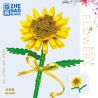 ZHEGAO QL2360 2360 non  HƯỚNG DƯƠNG bộ đồ chơi xếp lắp ráp ghép mô hình Flowers Hoa 122 khối