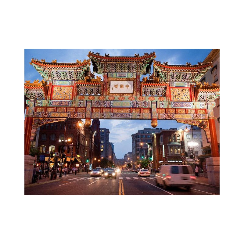 WANGE 5234 non  KHU PHỐ TÀU. bộ đồ chơi xếp lắp ráp ghép mô hình Chinatown 1245 khối