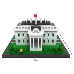 LOZ 9386 Xếp hình kiểu Nanoblock ARCHITECTURE White House Nhà Trắng 1170 khối LOZ 9386 Xếp hình kiểu Nanoblock ARCHITECTURE White House Nhà Trắng 1170 khối