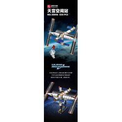 JIESTAR 58006 non  TRẠM VŨ TRỤ THIÊN CUNG bộ đồ chơi xếp lắp ráp ghép mô hình 838 khối