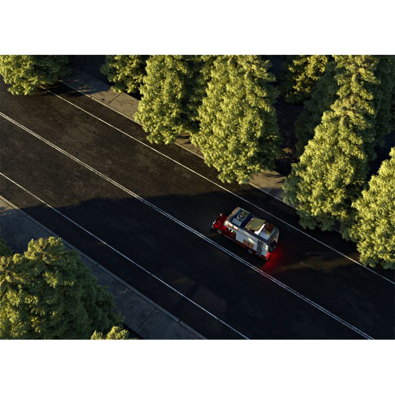 FUNWHOLE F9012 9012 non  XE CẮM TRẠI bộ đồ chơi xếp lắp ráp ghép mô hình Creator Expert Chuyên Gia Sáng Tạo 1741 khối