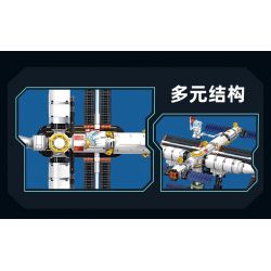 JIESTAR 58006 non  TRẠM VŨ TRỤ THIÊN CUNG bộ đồ chơi xếp lắp ráp ghép mô hình 838 khối