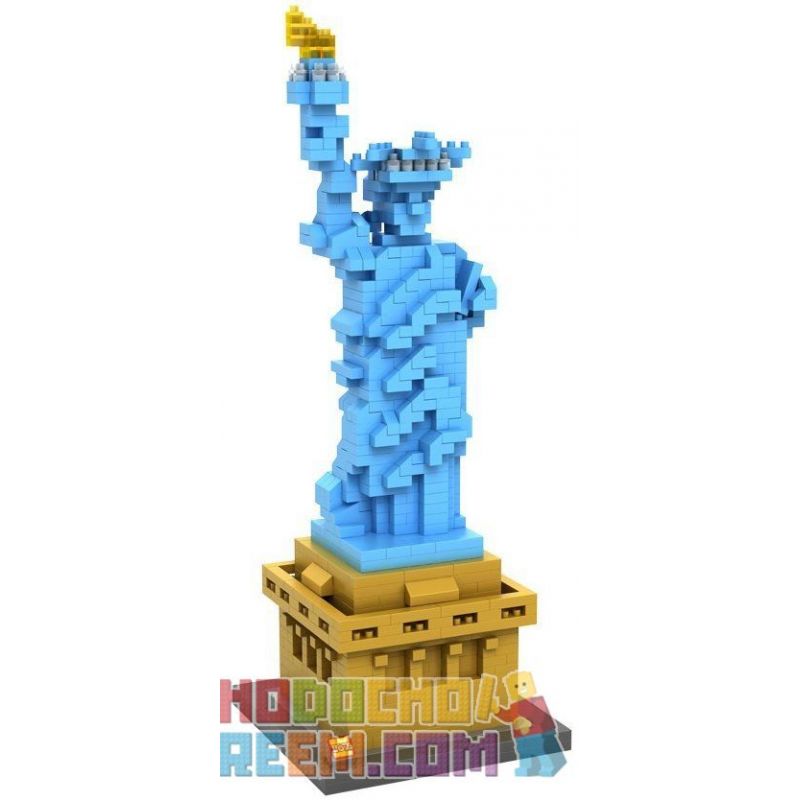 LOZ 9387 Xếp hình kiểu Nanoblock ARCHITECTURE Statue Of Liberty Sculpture Tượng Nữ Thần Tự Do 820 khối