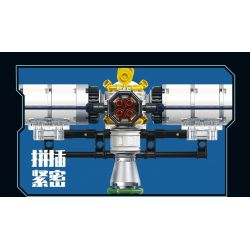 JIESTAR 58006 non  TRẠM VŨ TRỤ THIÊN CUNG bộ đồ chơi xếp lắp ráp ghép mô hình 838 khối