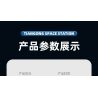 JIESTAR 58006 non  TRẠM VŨ TRỤ THIÊN CUNG bộ đồ chơi xếp lắp ráp ghép mô hình 838 khối