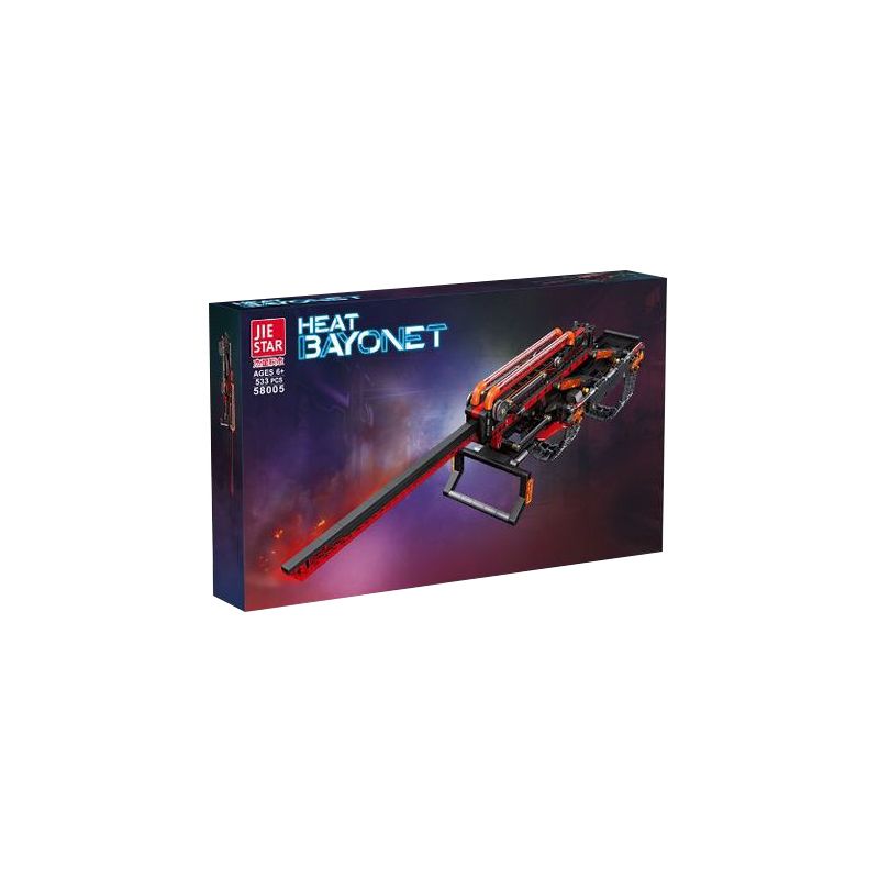 JIESTAR 58005 non Lego LƯỠI LÊ NÓNG bộ đồ chơi xếp lắp ráp ghép mô hình Technic HEAT BAYONET Kỹ Thuật Công Nghệ Cao Mô Hình Phương Tiện 533 khối