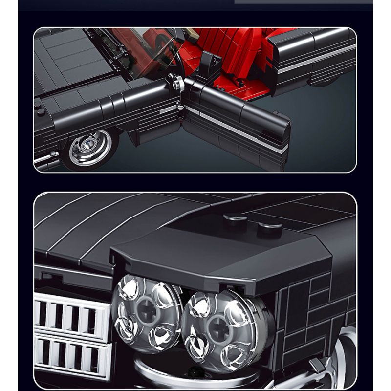 MouldKing 10012 Mould King 10012 non  CADILLAC ELDORADO bộ đồ chơi xếp lắp ráp ghép mô hình Creator Expert Chuyên Gia Sáng Tạo 1245 khối