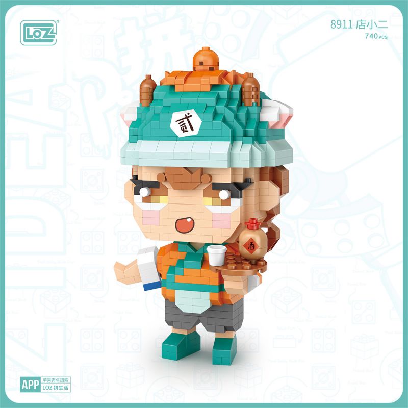 LOZ 8911 non  CỬA HÀNG XIAOER bộ đồ chơi xếp lắp ráp ghép mô hình Creator Sáng Tạo 740 khối
