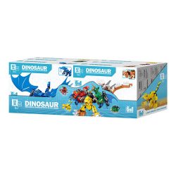 B BRAND QL0209 0209 non  KHỦNG LONG MECH 6 TRONG 1 bộ đồ chơi xếp lắp ráp ghép mô hình Dino DINOSAUR MECHA 670 khối