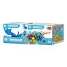 B BRAND QL0209 0209 non  KHỦNG LONG MECH 6 TRONG 1 bộ đồ chơi xếp lắp ráp ghép mô hình Dino DINOSAUR MECHA 670 khối