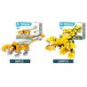 B BRAND QL0209 0209 non  KHỦNG LONG MECH 6 TRONG 1 bộ đồ chơi xếp lắp ráp ghép mô hình Dino DINOSAUR MECHA 670 khối