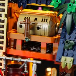 FUNWHOLE F9011 9011 non  QUÁN RƯỢU BẾN TÀU THỜI TRUNG CỔ bộ đồ chơi xếp lắp ráp ghép mô hình Creator Expert Chuyên Gia Sáng Tạo 2143 khối