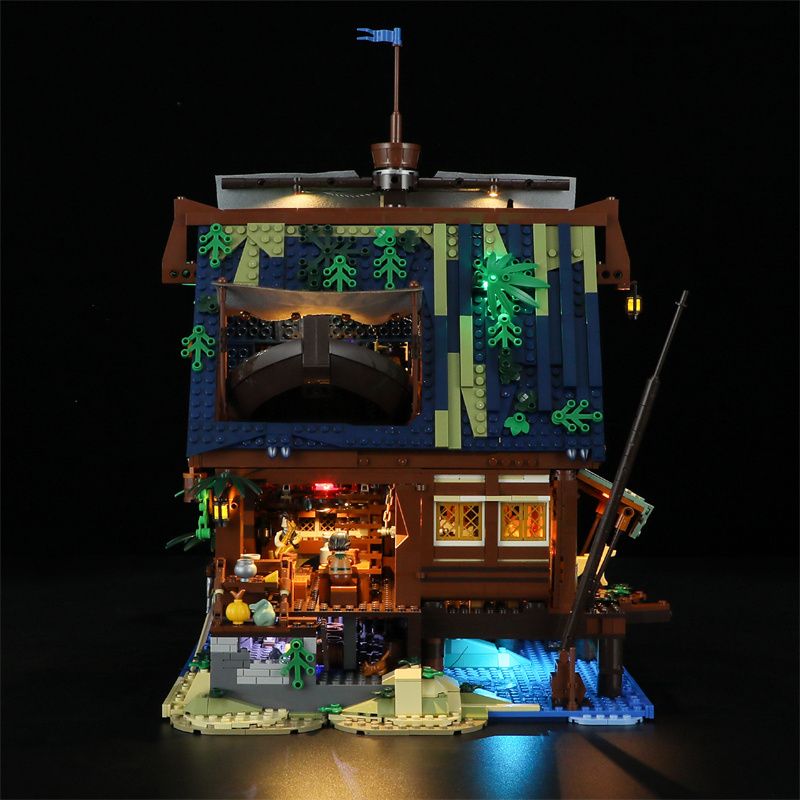 FUNWHOLE F9011 9011 non  QUÁN RƯỢU BẾN TÀU THỜI TRUNG CỔ bộ đồ chơi xếp lắp ráp ghép mô hình Creator Expert Chuyên Gia Sáng Tạo 2143 khối