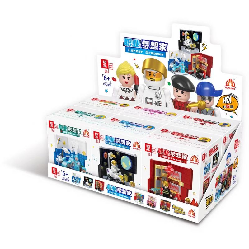 ZHEGAO CW2004 2004 non  6 KIỂU NGHỀ NGHIỆP NGƯỜI MƠ MỘNG NHA SĨ PHI HÀNH GIA LÍNH CỨU HỎA HỌA NỔI TIẾNG TRÊN INTERNET RAP bộ đồ chơi xếp lắp ráp ghép mô hình Fire Rescure CAREER DREAMER