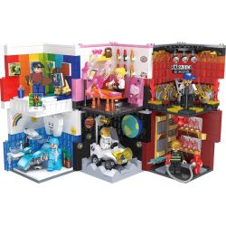 ZHEGAO CW2004 2004 non  6 KIỂU NGHỀ NGHIỆP NGƯỜI MƠ MỘNG NHA SĨ PHI HÀNH GIA LÍNH CỨU HỎA HỌA NỔI TIẾNG TRÊN INTERNET RAP bộ đồ chơi xếp lắp ráp ghép mô hình Fire Rescure CAREER DREAMER