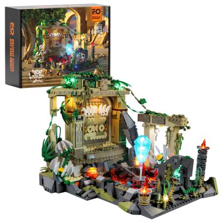 FUNWHOLE F9010 9010 non  DI TÍCH ĐỀN RỪNG bộ đồ chơi xếp lắp ráp ghép mô hình Adventurers Thám Hiểm 1242 khối