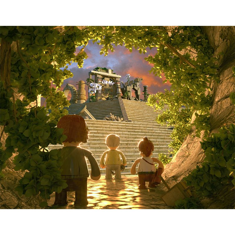 FUNWHOLE F9010 9010 non  DI TÍCH ĐỀN RỪNG bộ đồ chơi xếp lắp ráp ghép mô hình Adventurers Thám Hiểm 1242 khối