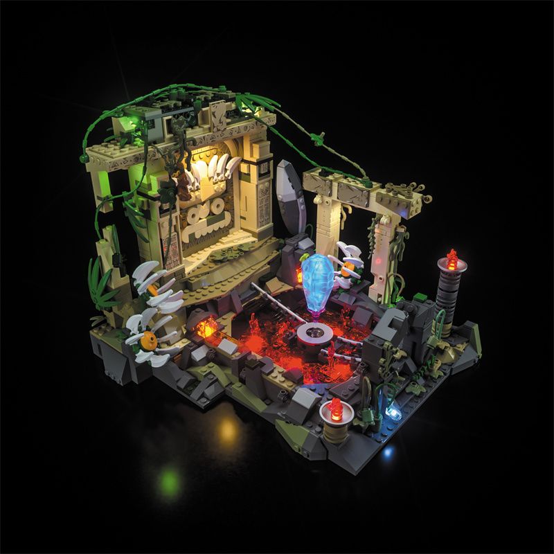 FUNWHOLE F9010 9010 non  DI TÍCH ĐỀN RỪNG bộ đồ chơi xếp lắp ráp ghép mô hình Adventurers Thám Hiểm 1242 khối